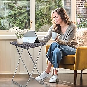 folding snack side table