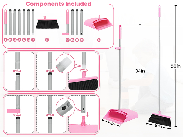 broom and dustpan set