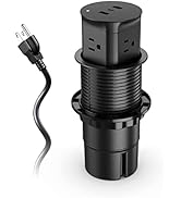 Automatic Pop up Outlet for Kitchen Counter Island,Pop Out Outlet Station with USB C, Splash Resi...