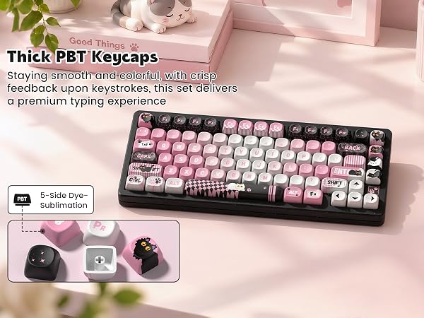 PBT Keycaps with 5-Side Dye Sublimation