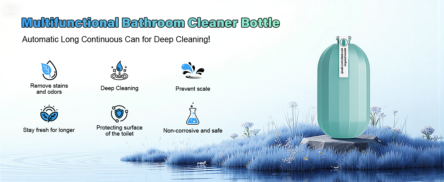 2Pcs Toilet Cleaner for bathroom