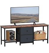 Smoproper TV Stand Suitable for TVs up to 55 Inches, Entertainment Center with Storage Drawers an...