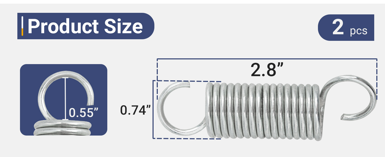 Replacement Recliner Mechanism Tension Spring 2?7/8&amp;#34;