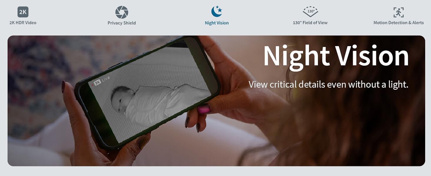 night vision view critial dweteails even without a light