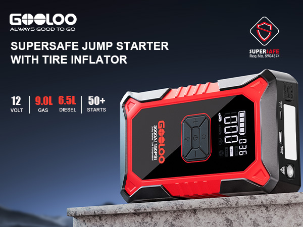GOOLOO A3 JUMP STARTER WITH AIR COMPRESSOR