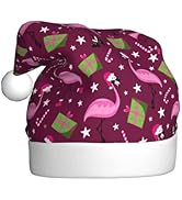Yopiiefa Christmas Santa Hat Xmas Men Women Plush Hat for Christmas New Year Holiday Party Ginger...