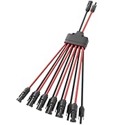 Pjerjzn Solar Panel Connector 12 to 2 Solar Y Branch Connectors PV Panels Parallel Connectors Kit...