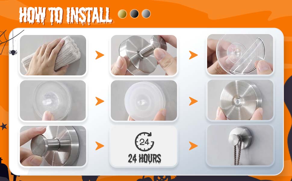 Excellent vacuum suction technology makes it easy for you to install them.