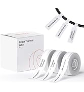 NIIMBOT D11 Label Tape D110 Label Maker Papers 3Rolls Cable Labels, Self-Adhesive Labeling Tape 0...