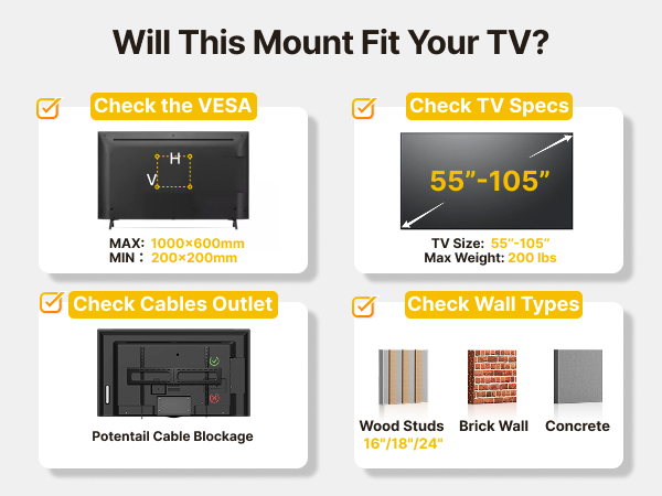 90 inch tv wall mount