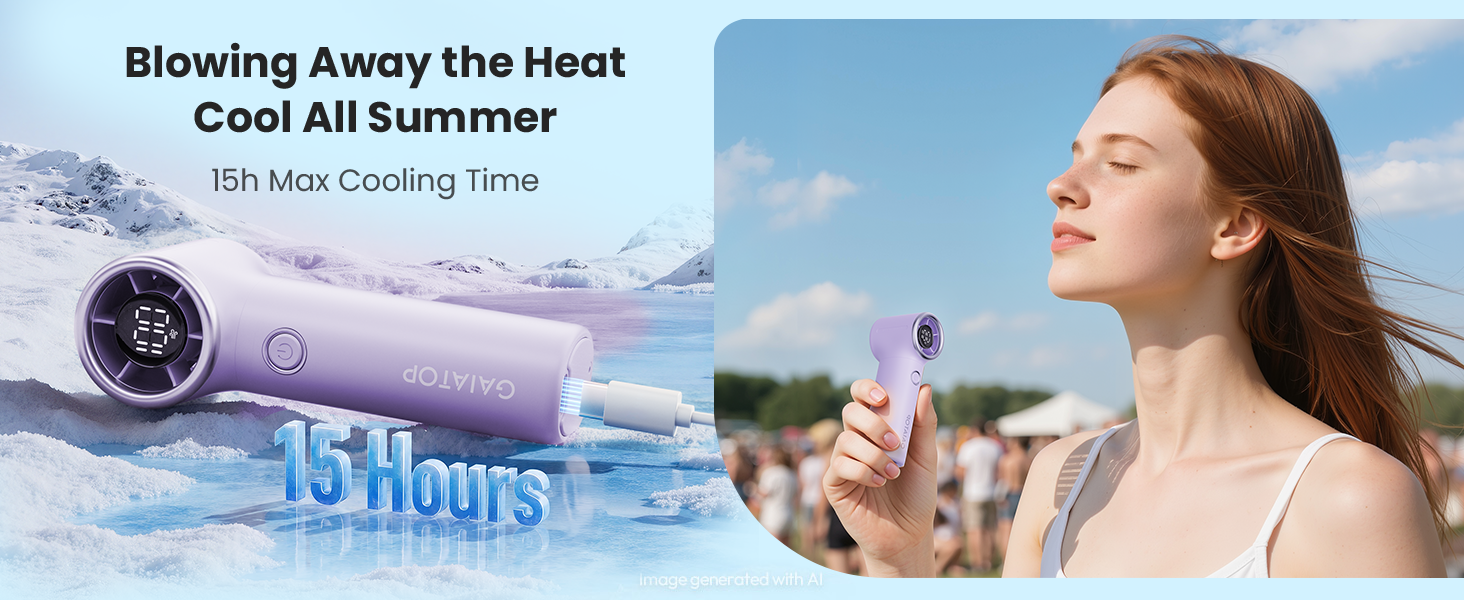hand held fan rechargeable mini handheld fan 15h max cooling birthday gifts for men