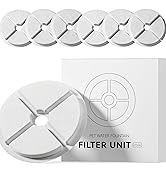Water Dispenser Filter (6 Pieces), Replacement Cartridge for Cat Fountain, Clean Filtration, Low ...
