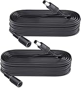 Security-01 DC 12V Power Extension Cable for CCTV Security Camera DVR Standalone, 16.5FT(5m) DC E...