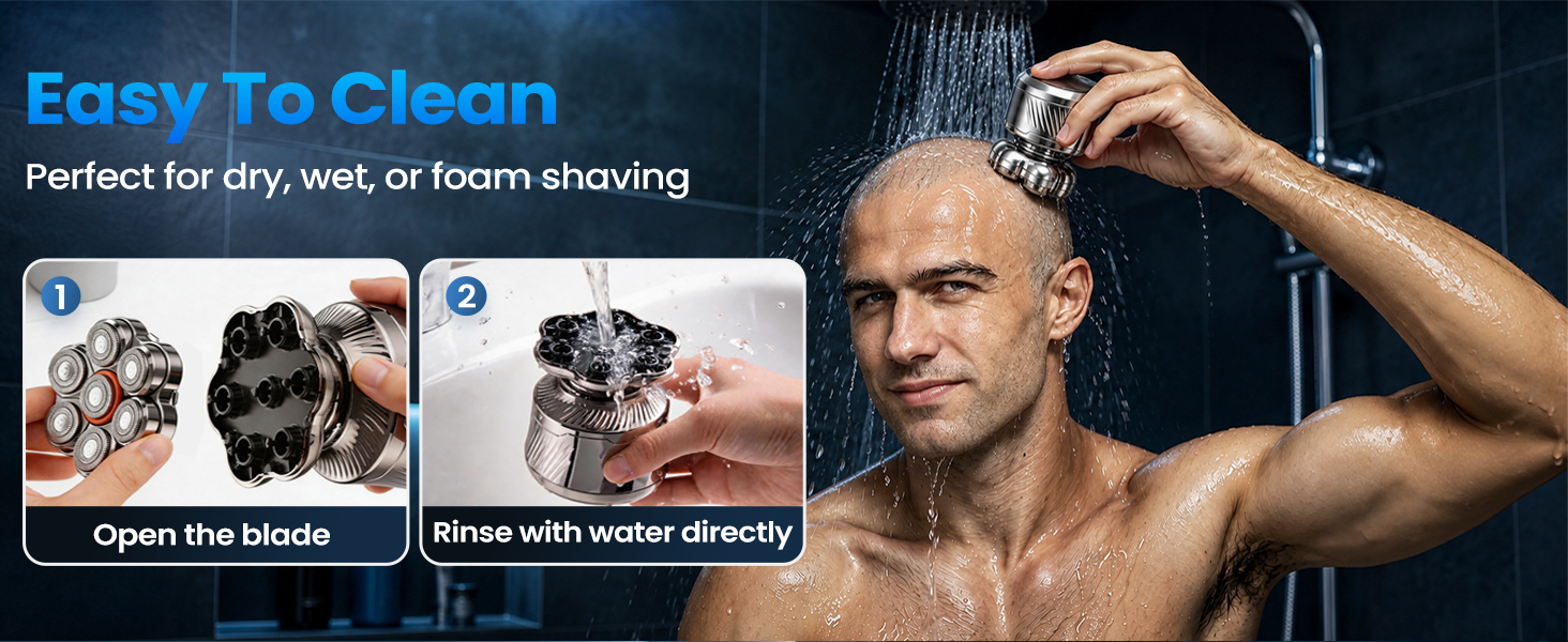7D Head Shaver for Bald Men