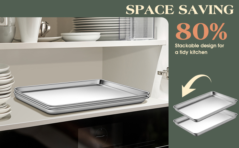 Stainless Steel Cookie Sheets for Baking