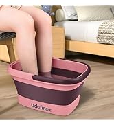 Udefineit Collapsible Foot Bath Basin with Handle, 15L/4 Gallons, Foldable Foot Bath Tub, Foot So...