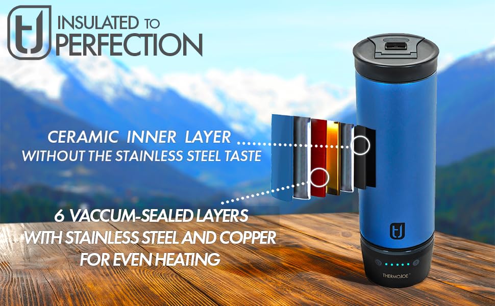 Travel mug with layers