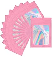 joycraft 100 Pcs Mylar Bags, Holographic Packaging Bags, Resealable Smell Proof Bags, Jewelry Pou...