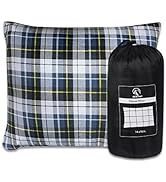 REDCAMP Small Camping Pillow Lightweight and Compressible, 1PC/2PCS Flannel Travel Pillow with Re...