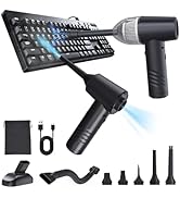 OGMAPLE Compressed Electric Air Duster Handheld Vacuums Cordless Portable Car Vacuum 11000PA Keyb...