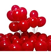 300 Pack Red Balloons - 12 Inch Red Matte Latex Balloons for Red Themed Balloon Party Decorations