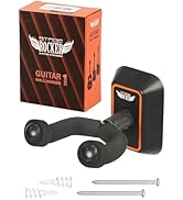 Stage Rocker Guitar Wall Hanger, Guitar Wall Mount, Guitar Hanger Wall Hook Holder Stand with Bla...