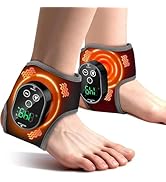 Rechargeable Ankle Heating Pad for Pain Relief, Foot and Ankle Massage, Travel &amp; Home Use
