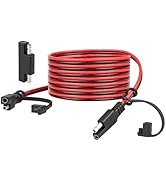 Oyviny 6FT 16AWG SAE Extension Cable with Polarity Reversing Adapter, Heavy Duty 2 Pin SAE Quick ...