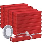 24 Pcs Gift Box Set,Glitter Cardboard Jewelry Necklace Gift Boxes Cotton Filled Cardboard Paper J...