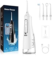 Reva Electric Water Flosser for Teeth Cleaning, 310ML Large Tank, IPX7 Waterproof, Rechargeable C...