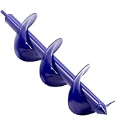 TCBWFY Auger Drill Bit for Planting 3.5"x16",Extended Length Garden Auger Spiral Drill Bit for Pl...