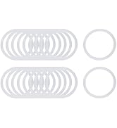 Chinflly Silicone Jar Gaskets,10 PCS 2.64 Inch Rubber Seals Rings Leak-Proof Canning Silicone Fit...