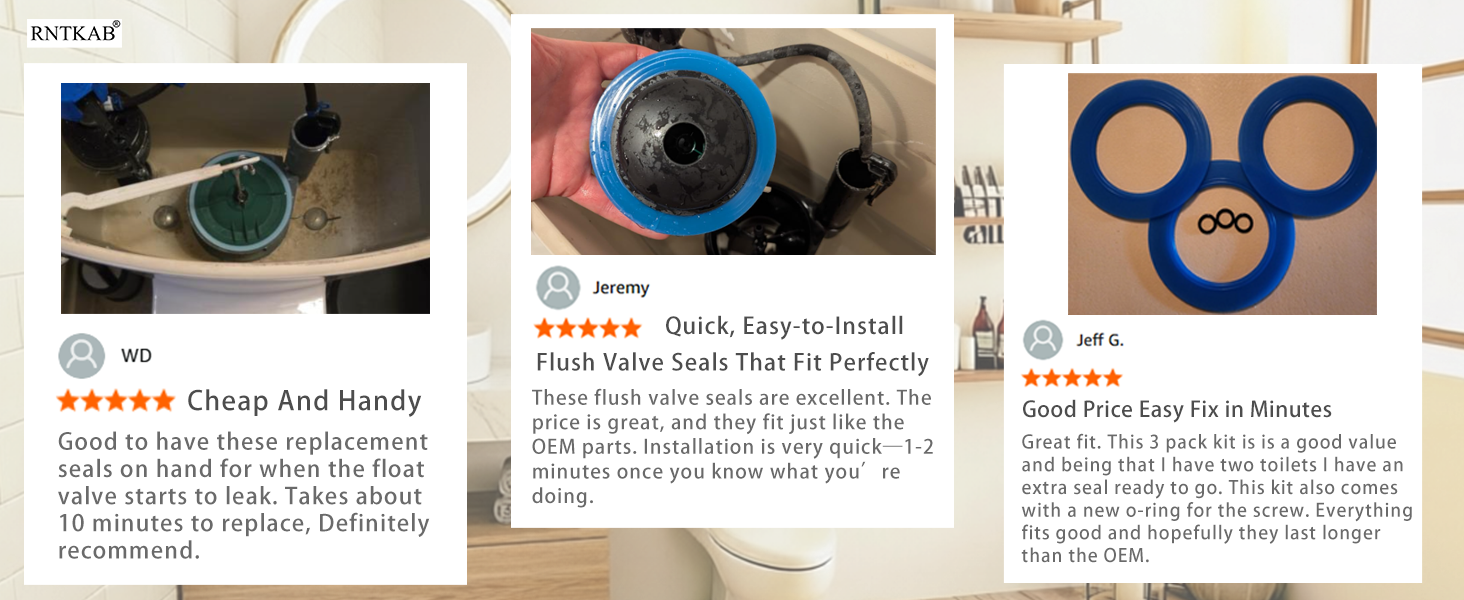 Flush Valve Seal for American Standard ang Eljer Toilets, 7301111-0070A Toilet Parts Replacement