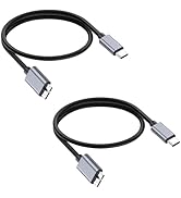 Danfetsoy 10 Gbps Micro B to USB C Cable1.6FT, Micro B Male to Type-C Male Cable DJ Controller, C...