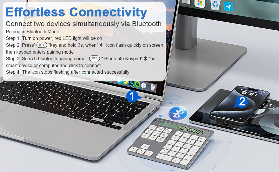 rechargeable numeric keypad