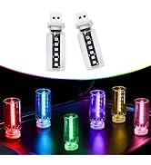 2-Pack Dimmable USB LED Night Lights for Car Interior, Touch Control Vintage Edison Filament Bulb...