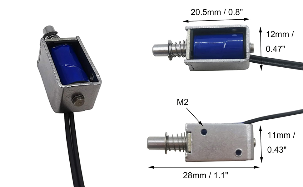 Open Frame Mini Frames Actuator Electric DC Magnet Solenoid