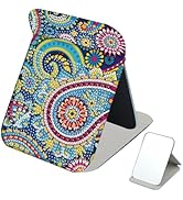 JISHSHAY Mandala Diamond Painting Mirror Diamond Art Vanity Mirror Gem Art Folding Mirror Gem Pai...