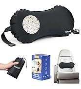 Luxtude Inflatable Lumbar Pillow for Airplane Travel, Lumbar Support Pillow for Office Chair/Car,...