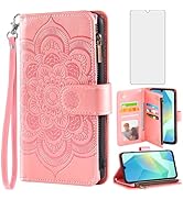 Asuwish Phone Case for Samsung Galaxy A16 5G/4G Wallet Cover with Tempered Glass Screen Protector...