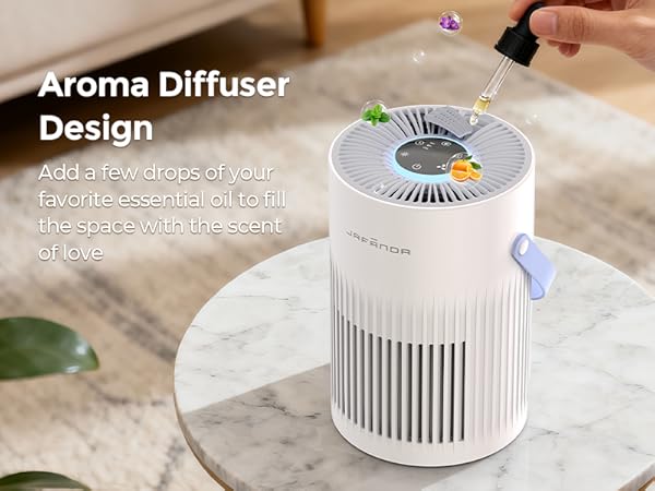 air purifier with essential oil diffuser