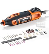 VEVOR 84-Piece Rotary Tool Kit, 200W Mini Power Rotary Tool Corded, 6-Level Speed 8000-40000 RPM ...