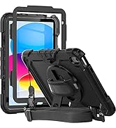 Herize iPad 10th Generation Rugged Protective Case 10.9 Inch with Screen Protector Pen Holder, Ha...