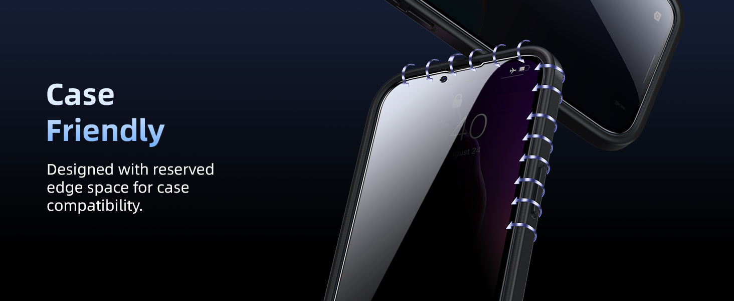 case friendly screen protector iphone 13 13pro 14