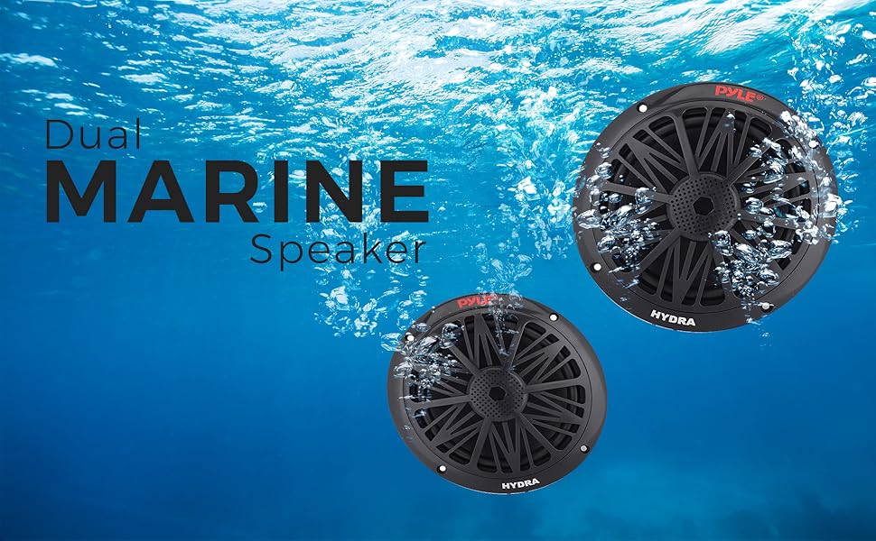 Marine speaker, Waterproof speaker, Dual speaker, Dual marine speakers, Pyle Speaker