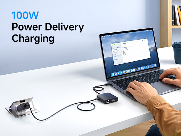 USB C Hub HDMI 2.1, Up to [8K@30Hz/4K@120Hz, 100W Charging, 5Gbps Data