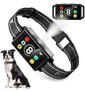 MODUS Dog Bark Collar, Rechargeable Anti Barking Training Collar with 8 Adjustable Sensitivity, I...