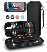 BOCACUE Carrying Case for Nintendo Switch 2(2025), 9 in 1 Accessories Bundle with 2 Screen Protec...