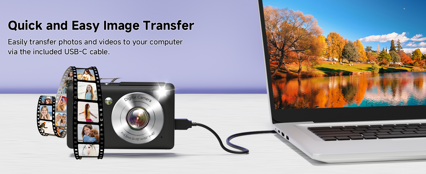 digital camera easy transfer to phone computer