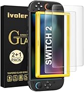 ivoler Screen Protector [2 Pack] Matte Tempered Glass for Nintendo Switch 2 7.9 inch, Matte Anti ...